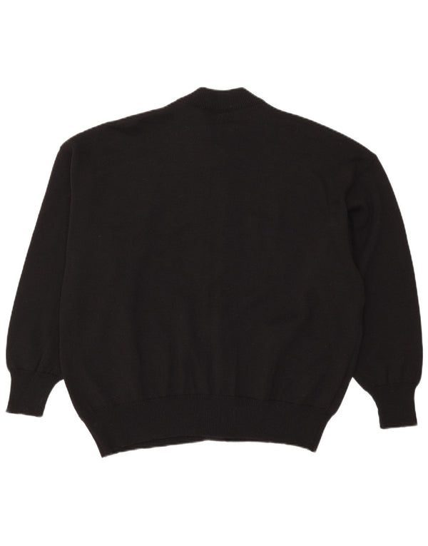 Suéter cardigã feminino Strickmoden EU 50 2XL preto poliacrílico