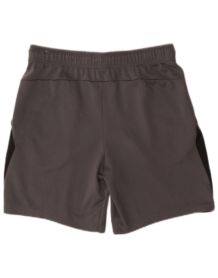 Shorts esportivos masculinos Nike Dri Fit cinza médio colorblock poliéster