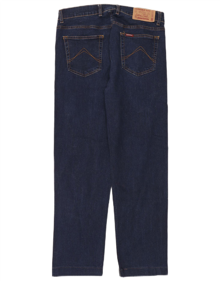 Carrera Masculino 700 Regular Straight Jeans W34 L30 Azul Marinho Algodão