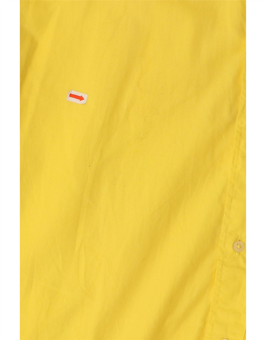 Camisa masculina de manga curta BENETTON XL amarelo algodão