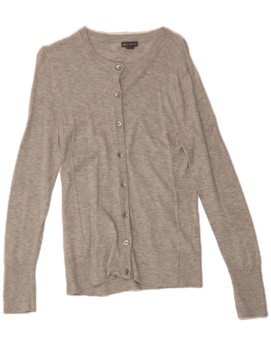 EDDIE BAUER Womens Cardigan Sweater UK 6 XS Grey Cotton Vintage Eddie Bauer and Second-Hand Eddie Bauer from Messina Hembry 