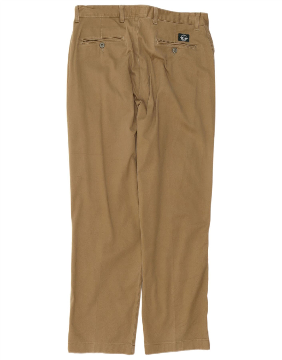 Calça masculina DOCKERS cáqui reta casual W34 L30 algodão bege