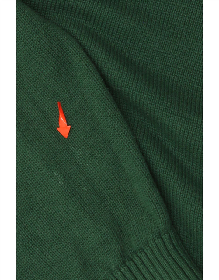 Suéter masculino SUPERDRY com zíper e gola 2XL algodão verde