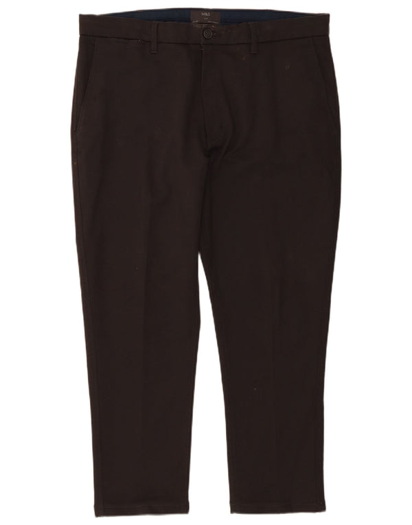 Calça Chino Masculina Slim Marks & Spencer W38 L29 Algodão Cinza