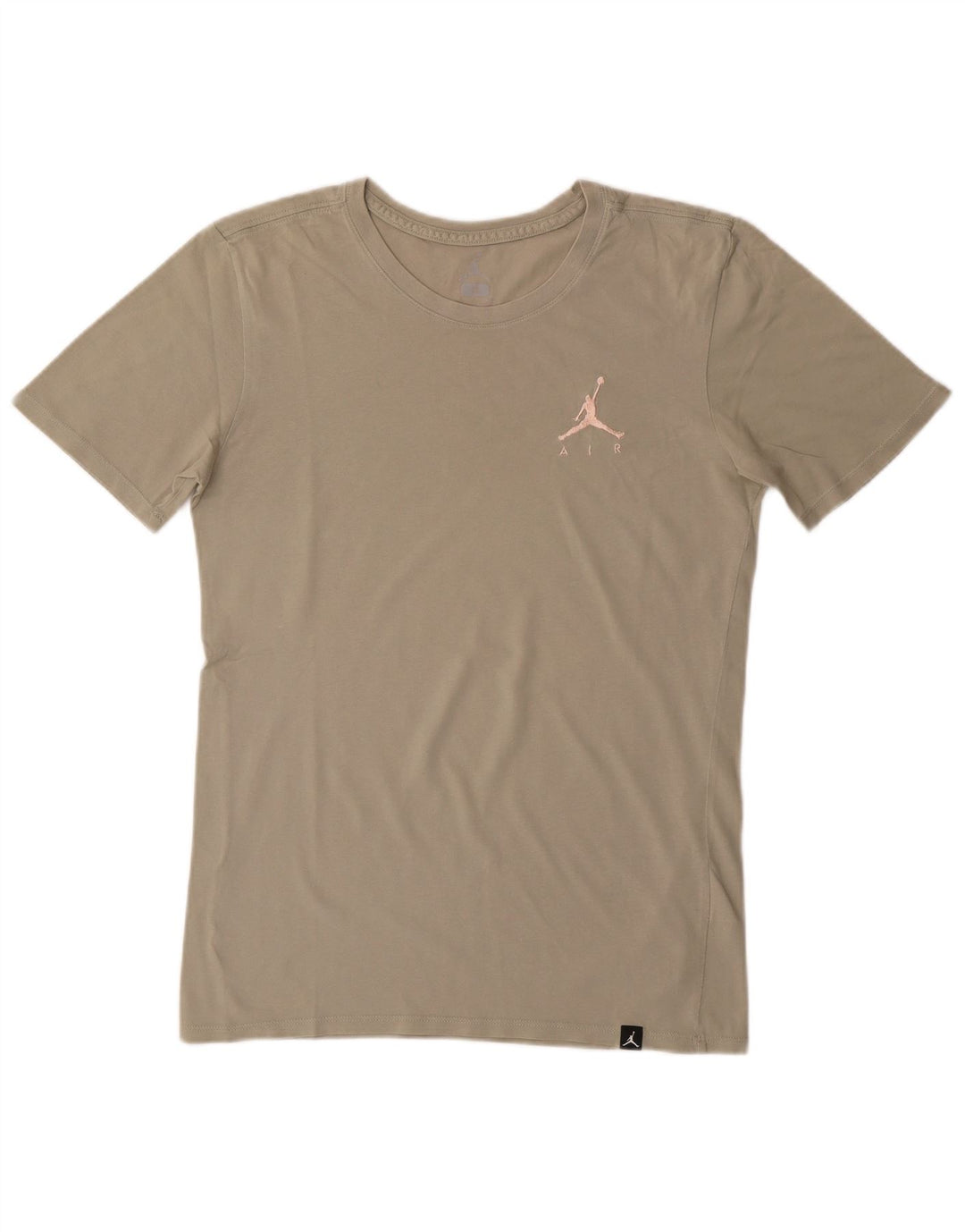 Camiseta masculina Jordan pequena de algodão cáqui