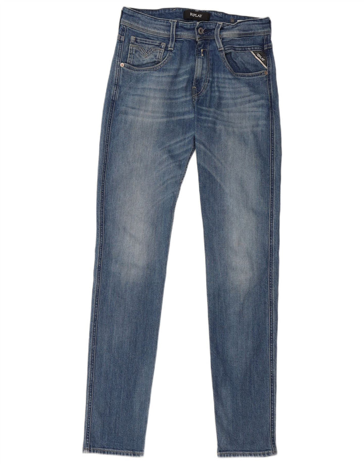 REPLAY Jeans feminino Anbass skinny W28 L32 azul