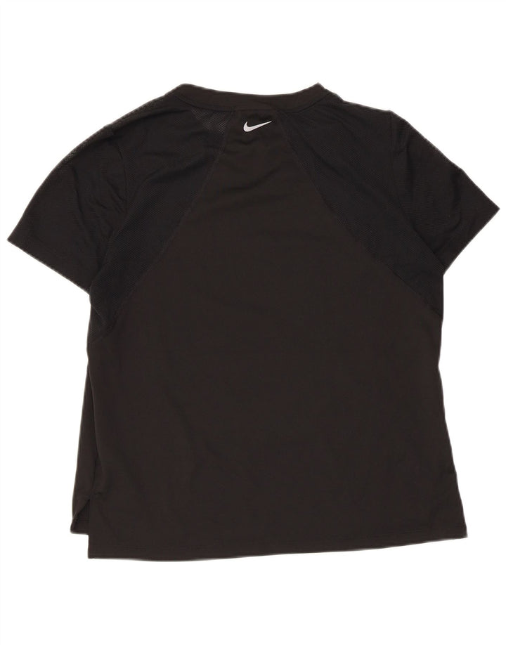 Camiseta feminina Nike UK 12 poliéster preto médio