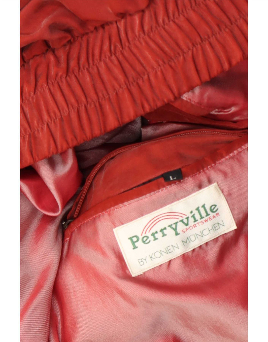 Konen Munchen Mens Perryville Bomber Jacket Reino Unido 40 Grande Vermelho