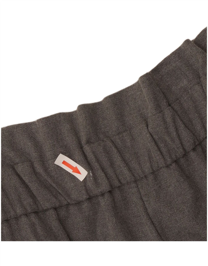 Zara Calça feminina cortada pequena W26 L24 cinza poliéster