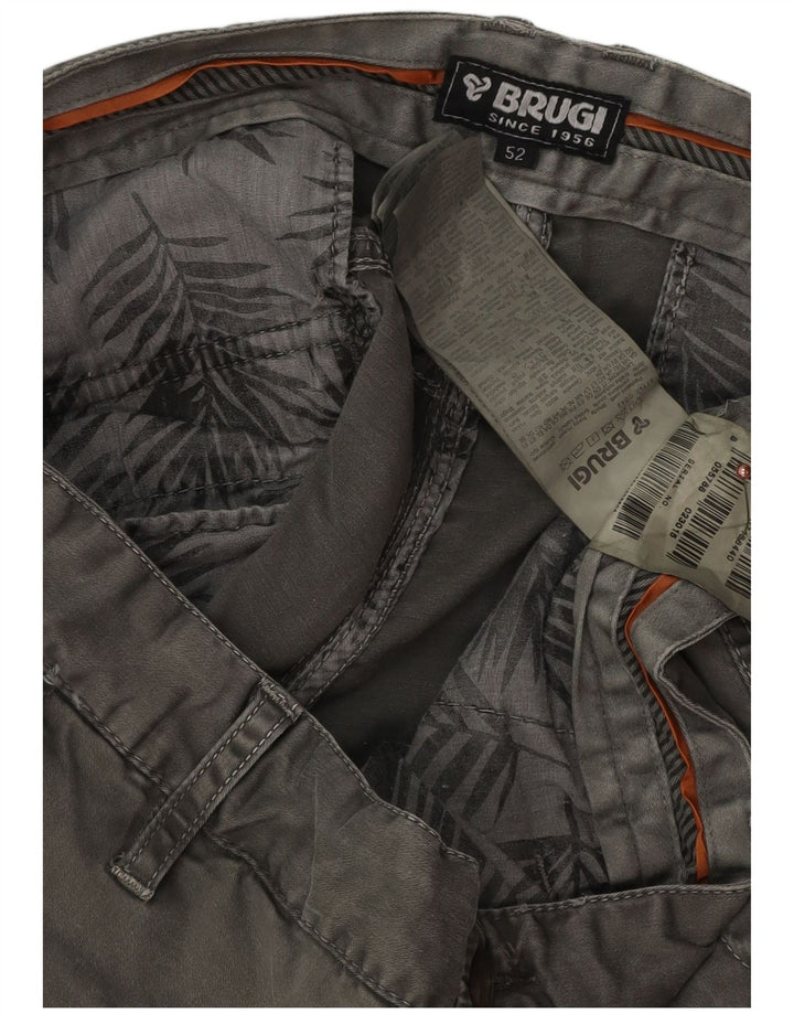 Brugi Mens Cargo Shorts IT 52 XL W32 Algodão Cinza