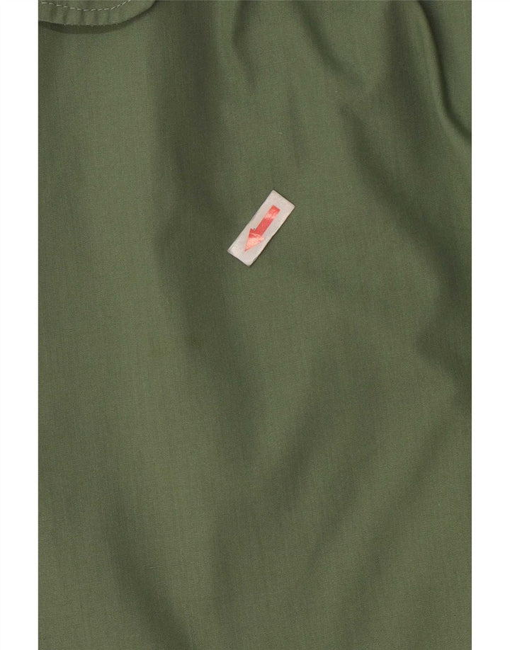 Saia feminina vintage evasê pequena W26 poliéster verde