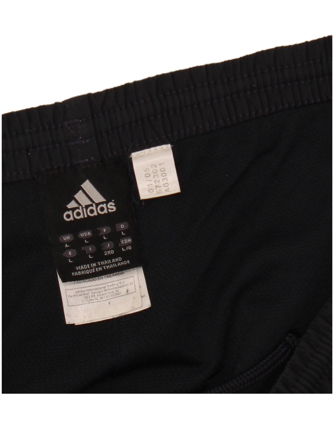 Shorts esportivos masculinos Adidas grandes poliéster azul marinho