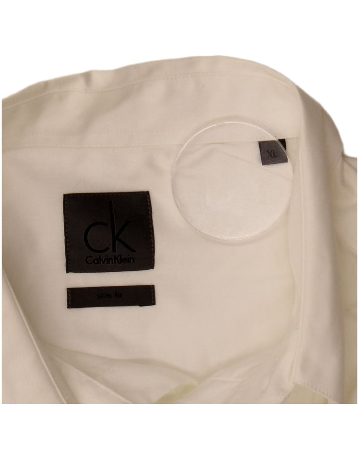 Camisa masculina CALVIN KLEIN Slim Fit XL branca
