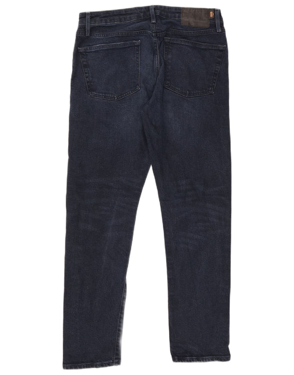 Superdry Mens Slim Jeans W32 L30 Azul Marinho Algodão