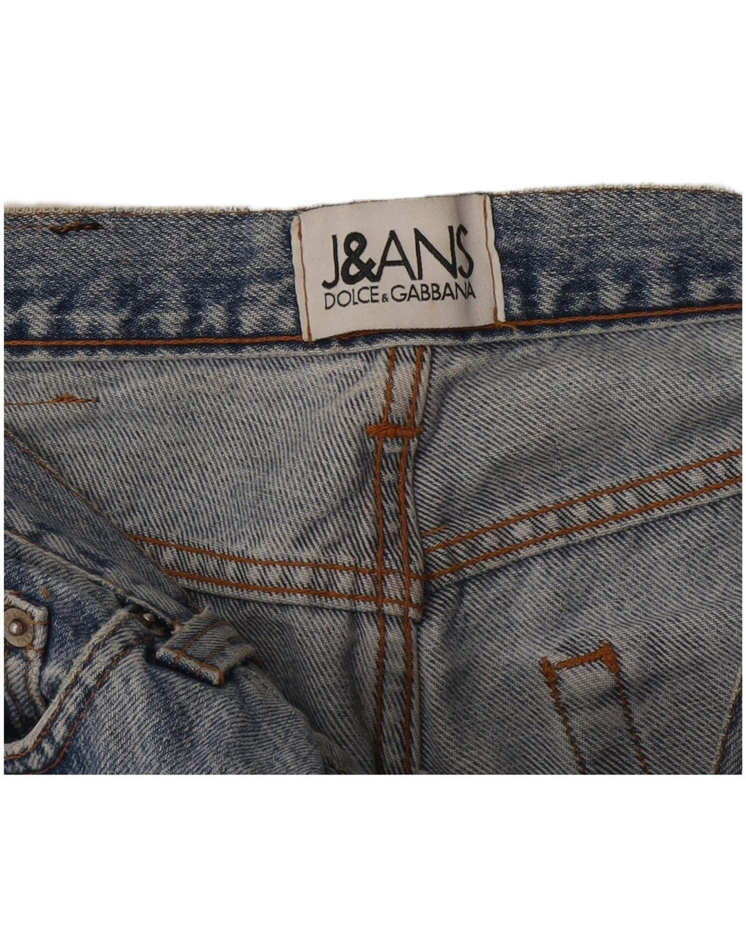DOLCE & GABBANA Jeans feminino de cintura alta W28 L31 Azul