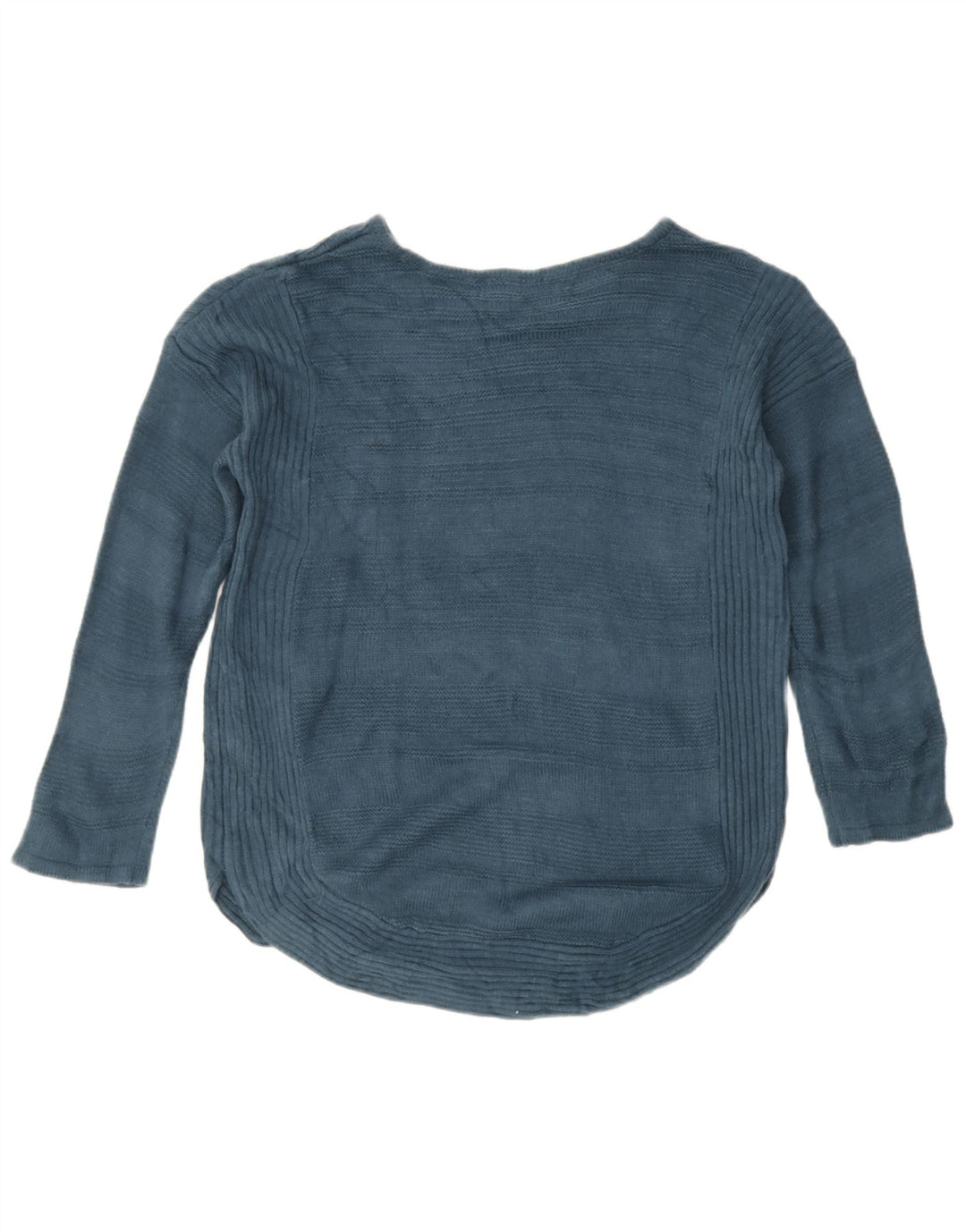 Suéter feminino Lee de grandes dimensões com gola canoa Reino Unido 14 acrílico azul médio
