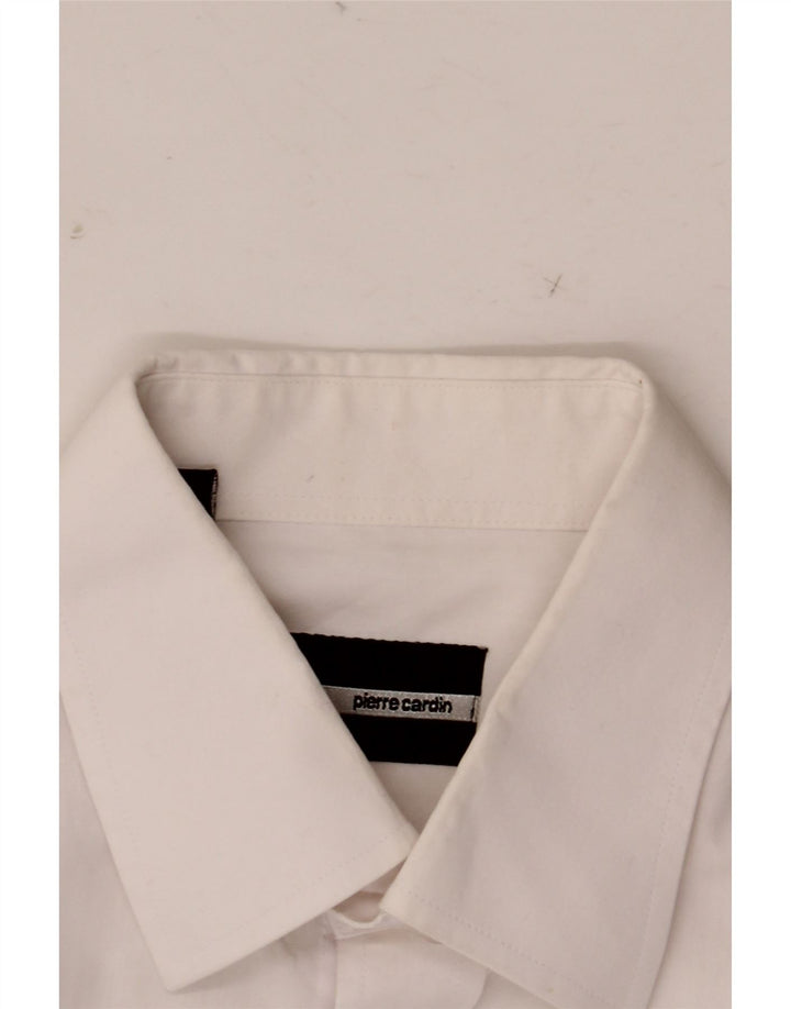 Camisa formal masculina Pierre Cardin tamanho 46 41 grande algodão branco