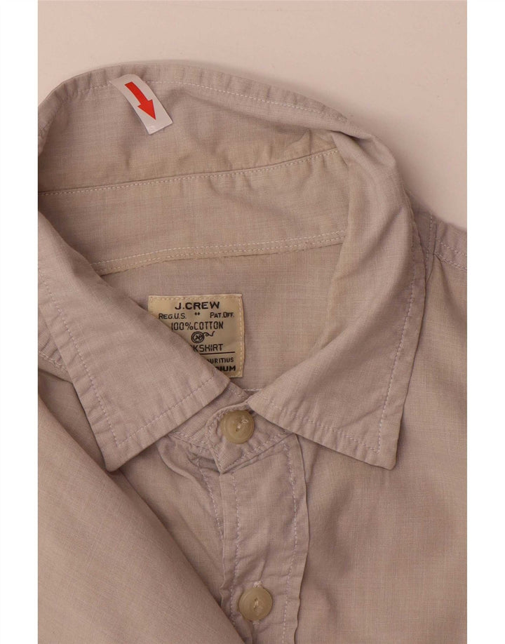 Camisa masculina J. Crew algodão bege médio