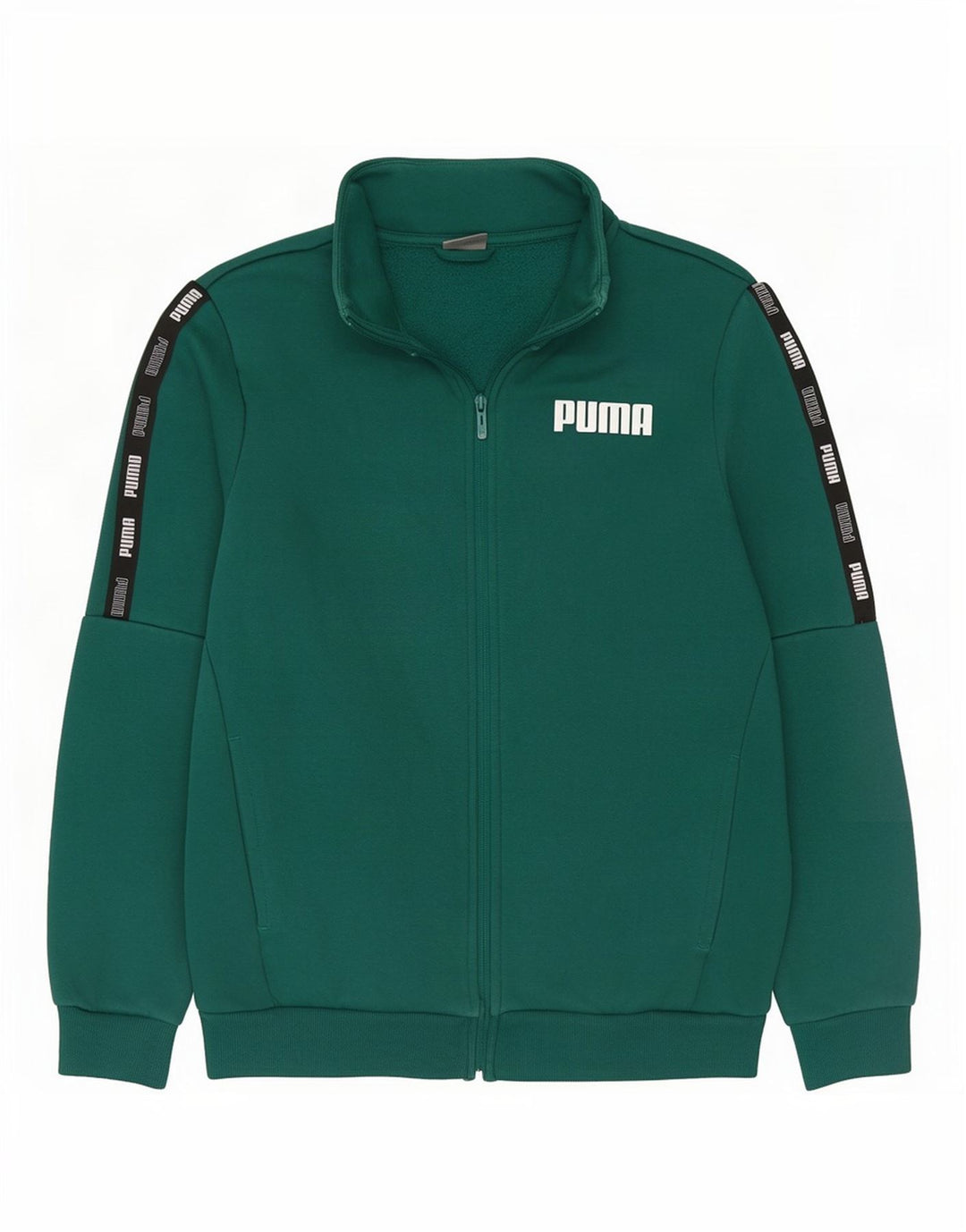 Jaqueta masculina Puma Graphic Tracksuit Top Verde Médio Algodão Colorblock