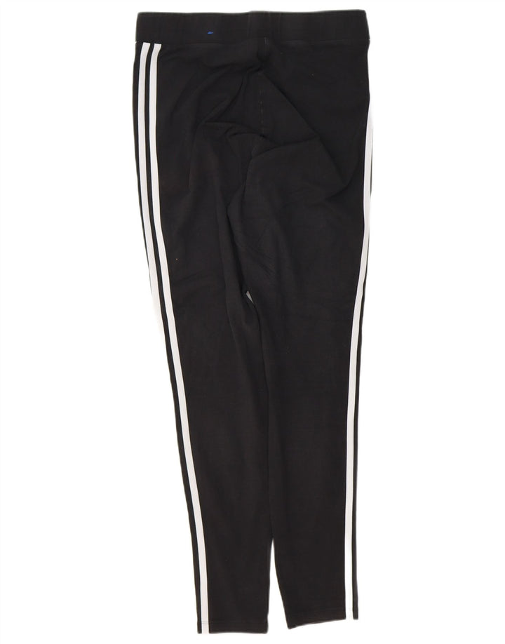 ADIDAS Womens Leggings UK 16 Grande Algodão Preto