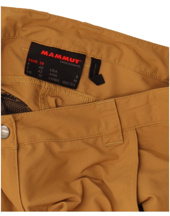 Shorts feminino casual Mammut UK 12 médio W32 bege