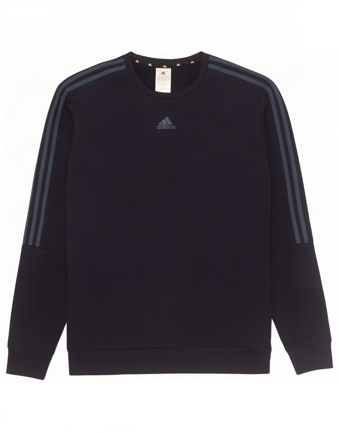 Adidas Mens Moletom Jumper Médio Azul Marinho Poliéster