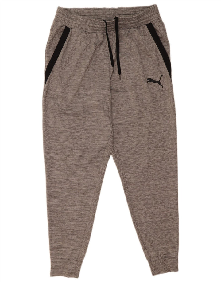 Calça de treino masculina Puma Joggers XL cinza Colourblock poliéster