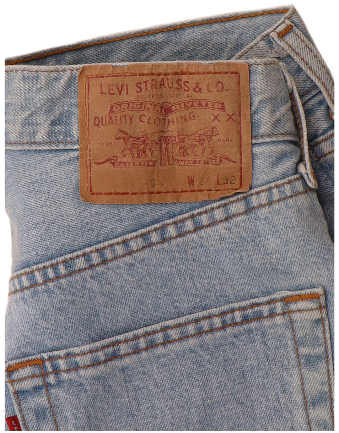 Calça jeans feminina Levi's 517 Straight W25 L29 azul