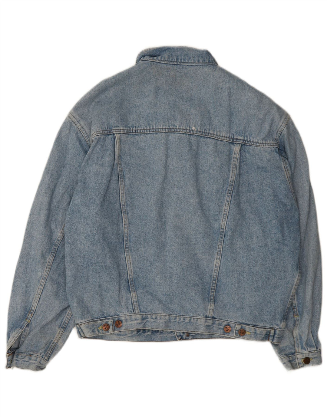 Jaqueta jeans masculina vintage UK 40 grande azul