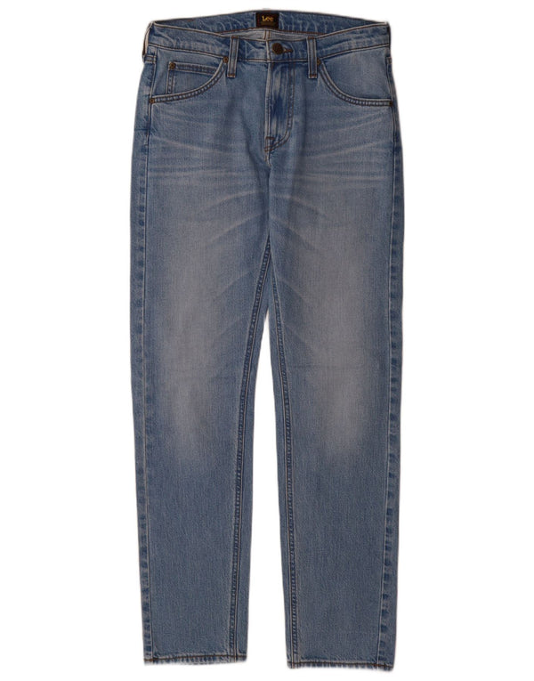 Calça jeans feminina Lee Daren Zip Fly reta W29 L32 algodão azul