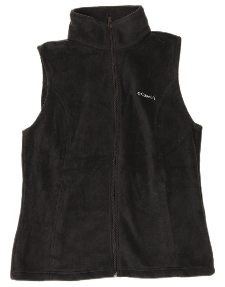 Colete de lã feminino COLUMBIA UK 14 poliéster preto médio