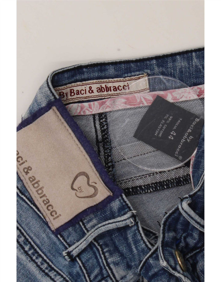 Jeans slim feminino BACI & ABBRACCI IT 44 médio W28 L28 algodão azul