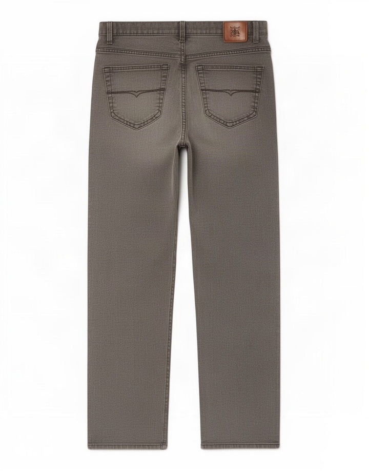 Marks & Spencer Masculino Stretch Regular Straight Jeans W34 L31 Algodão Cinza