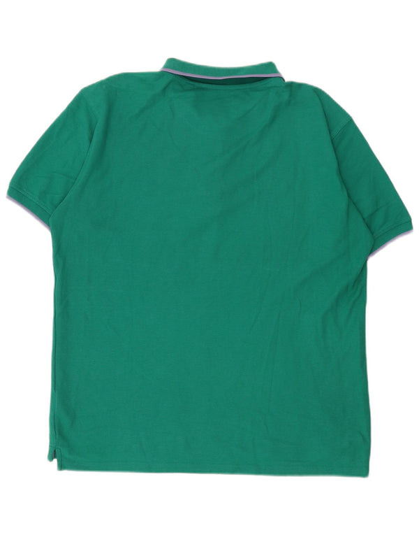 US Polo Assn. Camisa polo masculina 2XL algodão verde