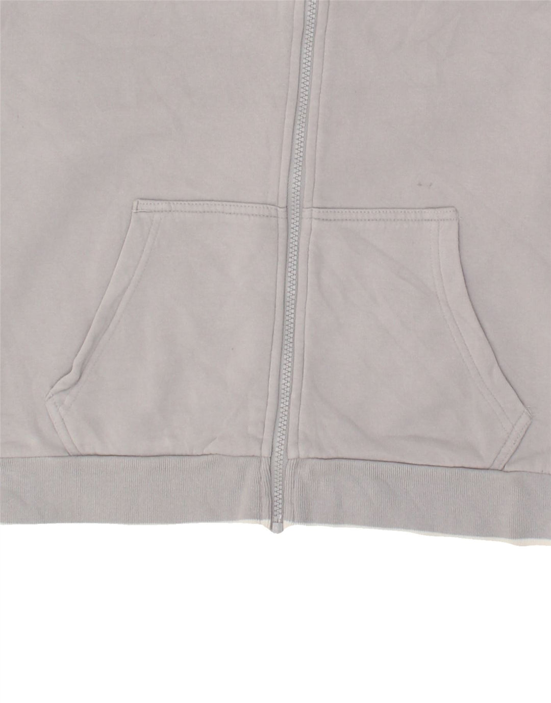 NIKE Womens Graphic Zip Hoodie Sweater UK 16 Large Grey Cotton | Vintage Nike | Thrift | Second-Hand Nike | Used Clothing | Messina Hembry 