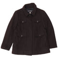 ARMANI JEANS Womens Utility Jacket EU 40 Medium Navy Blue Wool