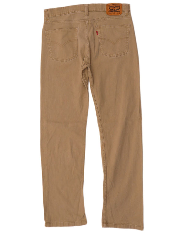 Calça Levi's Boys 514 Straight Casual 15-16 Anos W30 L30 Algodão Bege