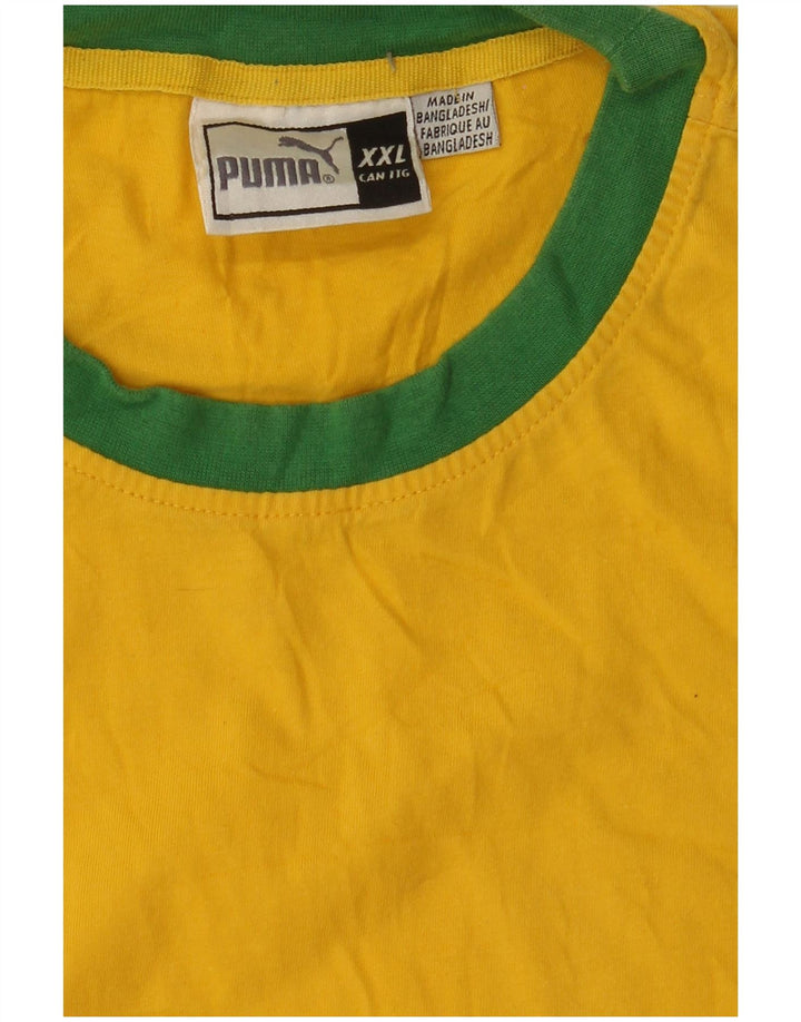Colete gráfico masculino PUMA 2XL amarelo