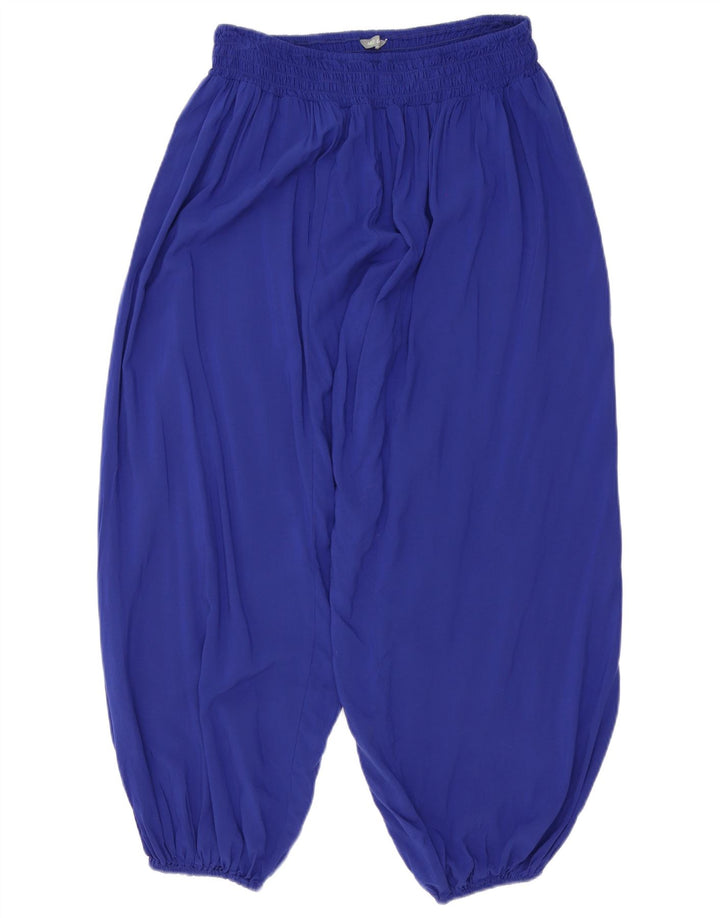 Calça Harém Feminina Marks & Spencer Grande W32 L26 Viscose Azul