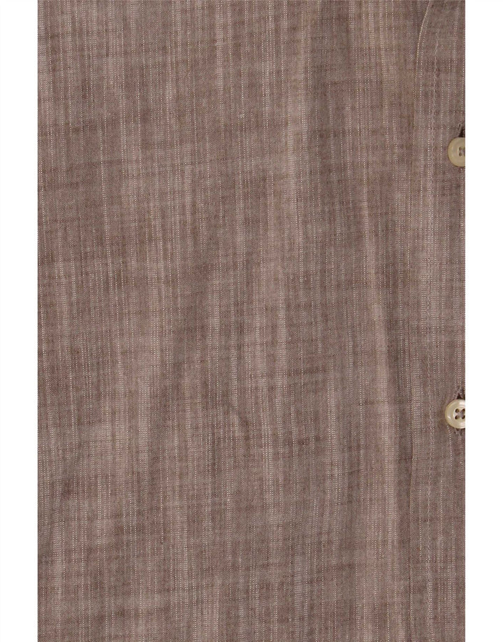Camisa masculina Lotto tamanho 41/42 grande algodão manchado cinza