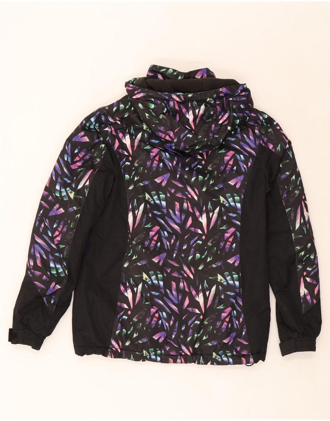 Jaqueta de esqui com capuz feminino Mountain Warehouse UK 8 pequena geométrica preta