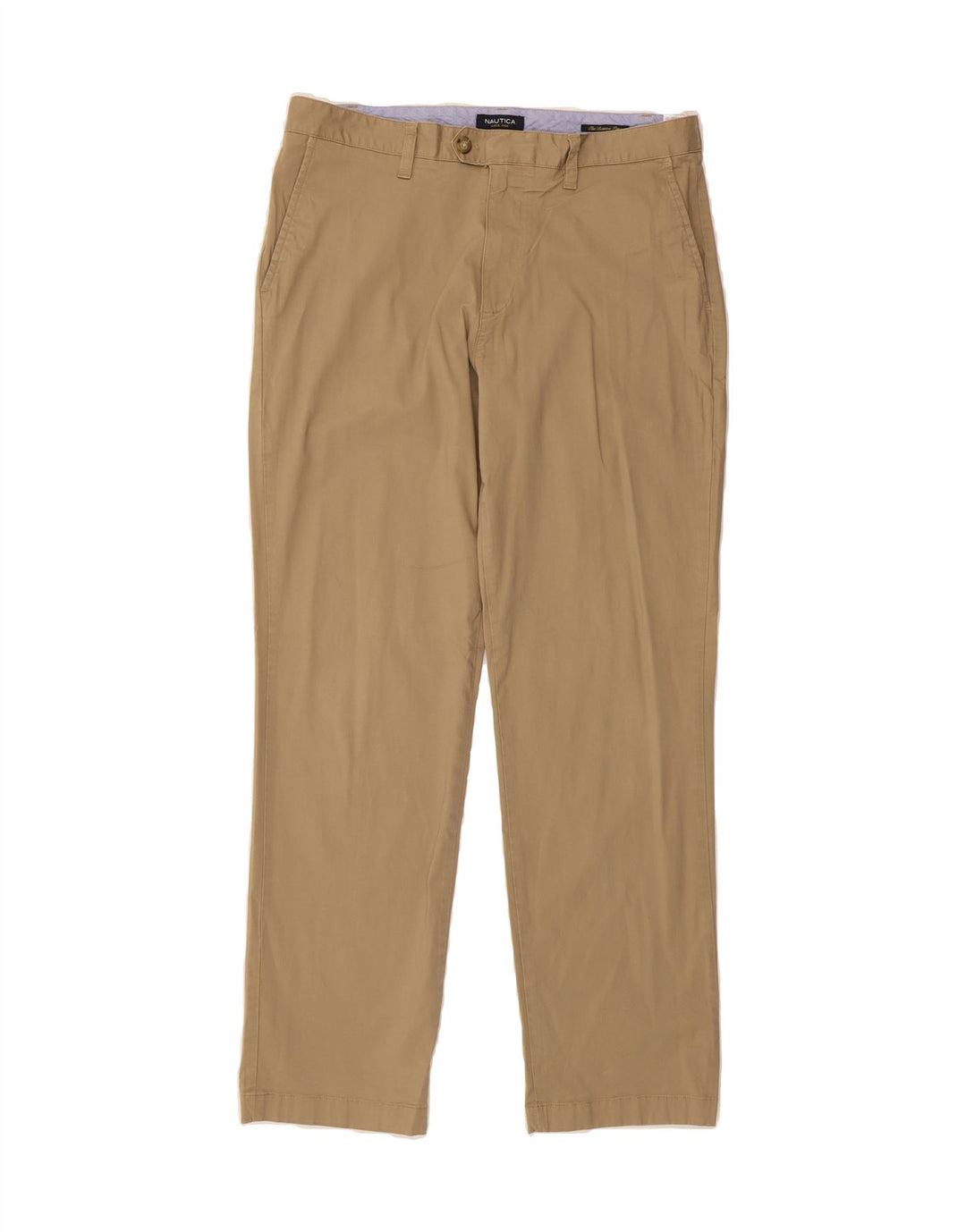 NAUTICA Mens Straight Suit Trousers W34 L32 Beige Cotton Vintage Nautica and Second-Hand Nautica from Messina Hembry 