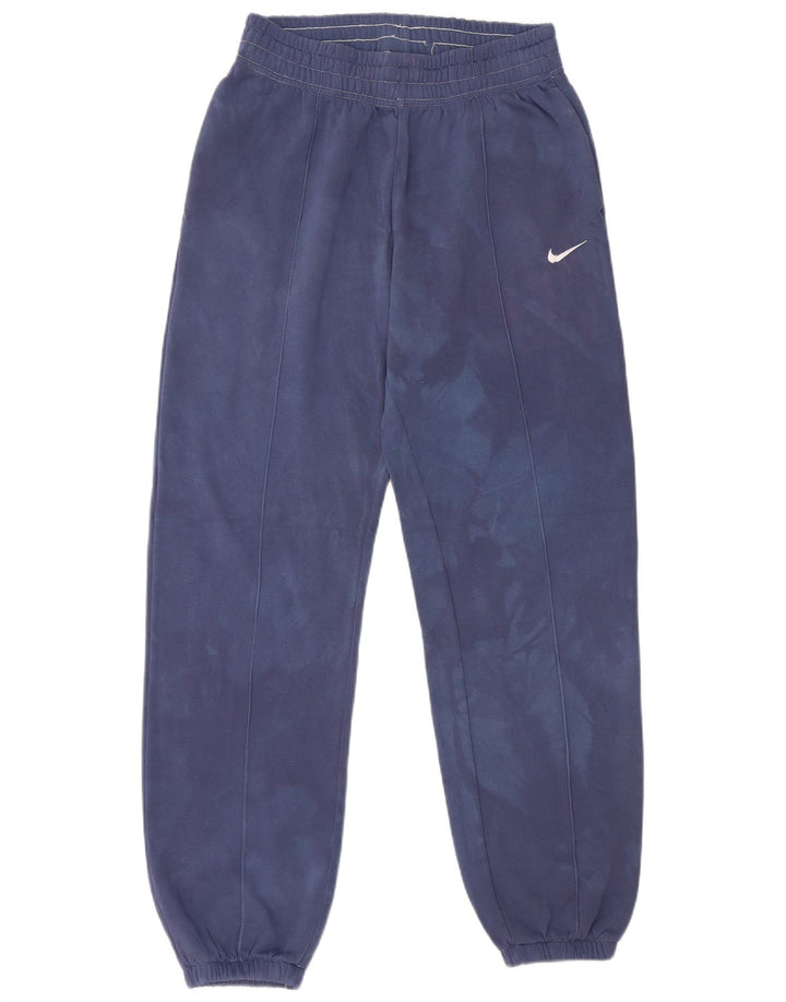 Calça de treino masculina Nike joggers pequeno algodão azul