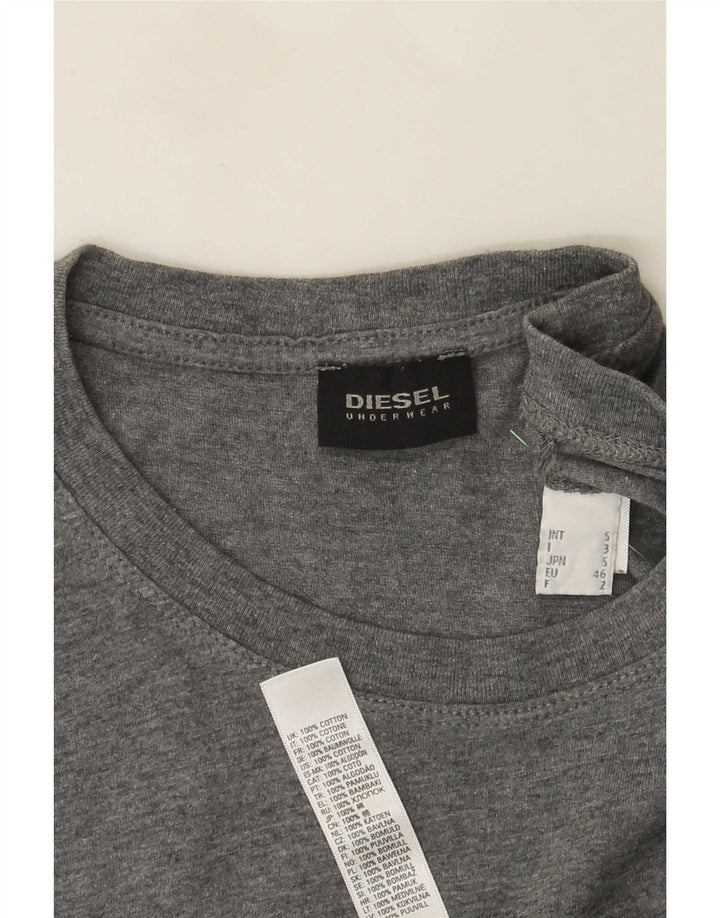 Camiseta masculina Diesel Top pequeno algodão cinza