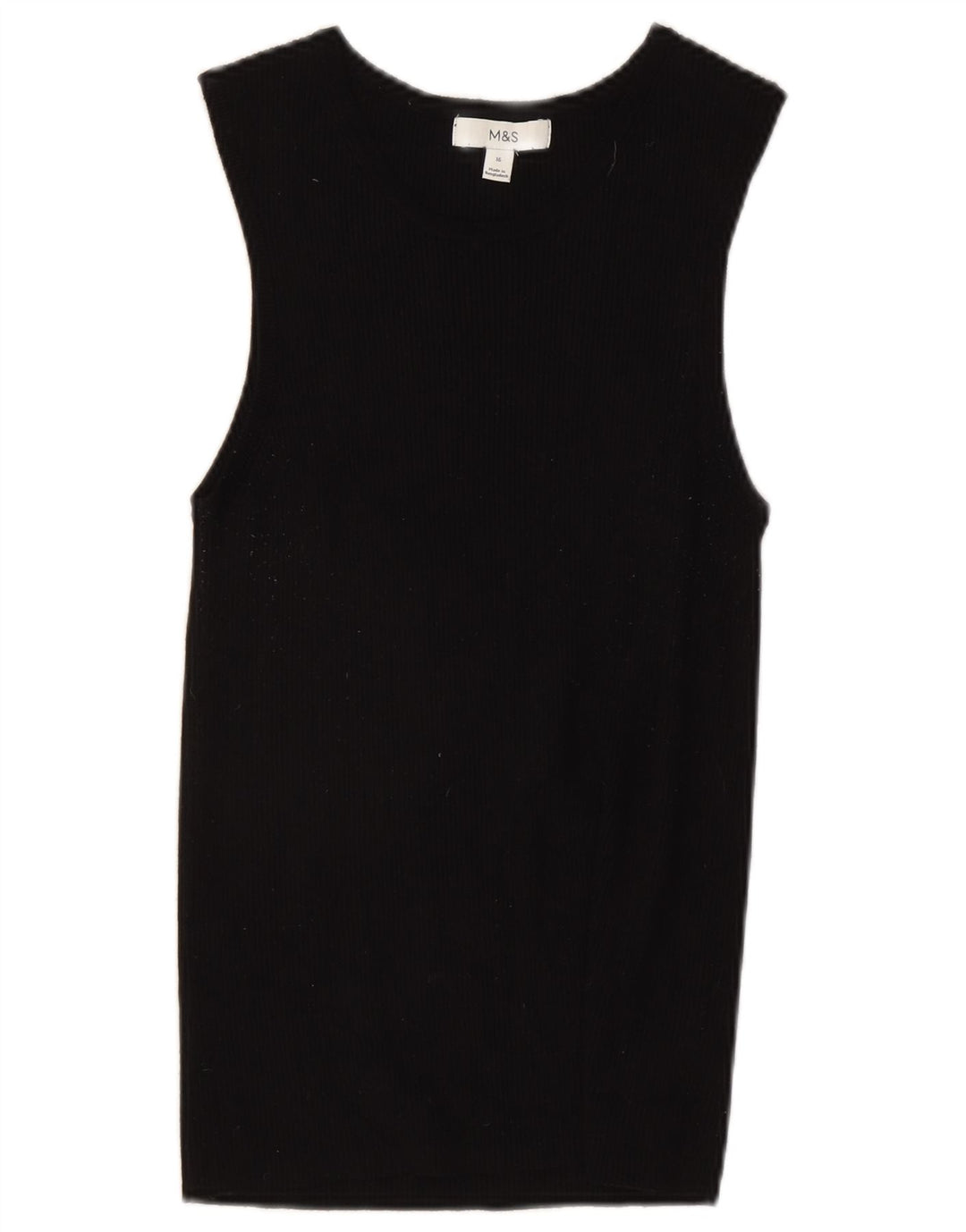 Colete feminino Marks & Spencer UK 16 grande viscose preta