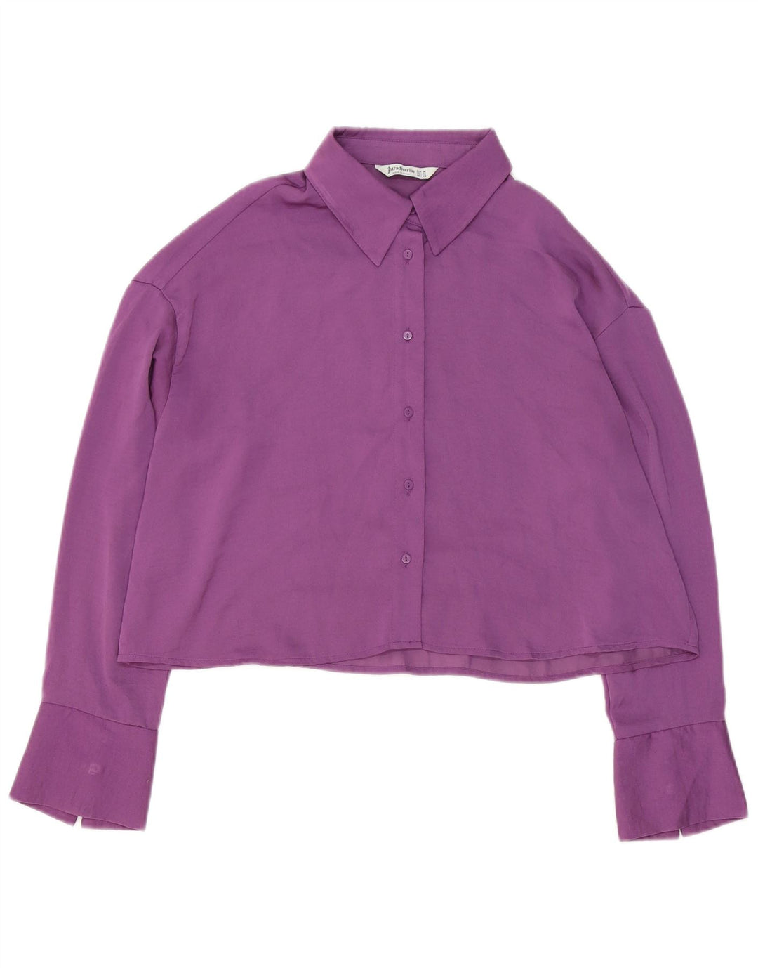 Blusa feminina Stradivarius crop oversized Reino Unido 14 médio roxo