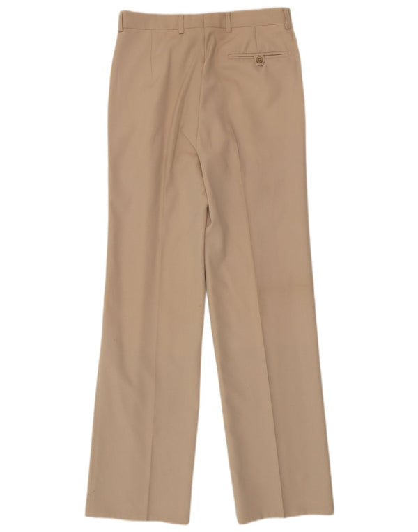 Calça masculina Robin's Pegged Suit IT 46 pequena W28 L32 lã virgem bege
