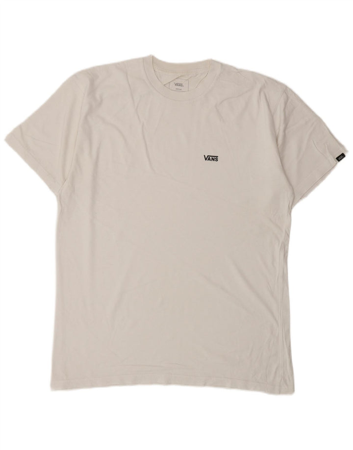 Camiseta Vans Masculina Classic Fit Top Médio Algodão Branco