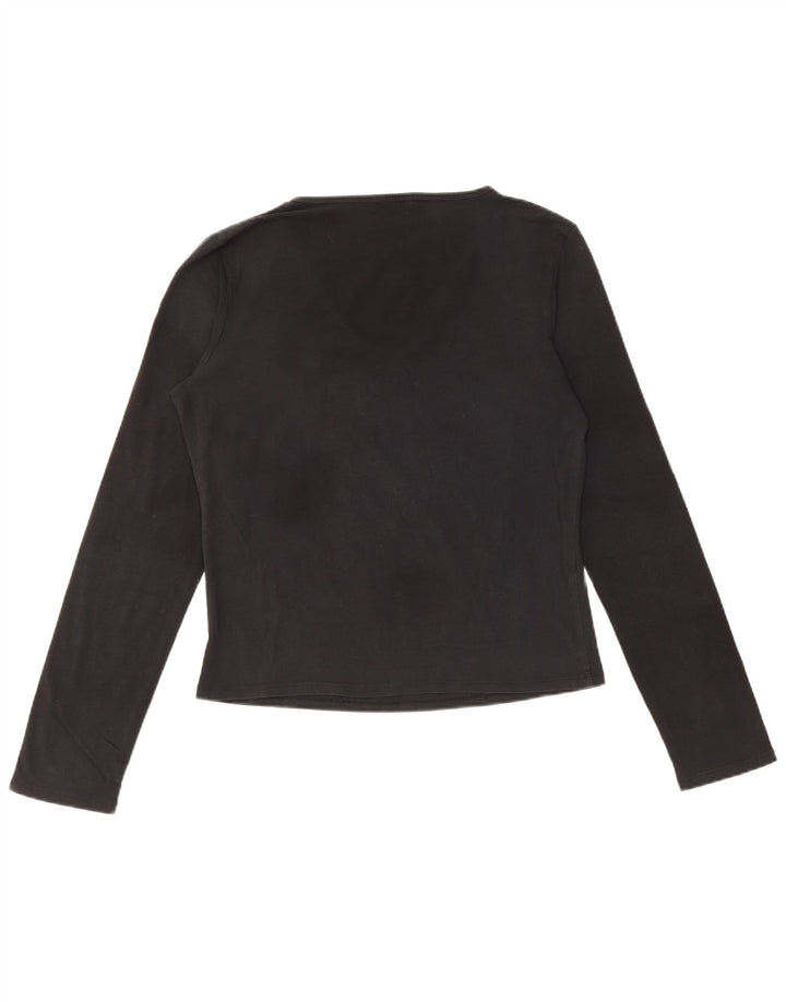 Top gráfico feminino ICEBERG manga comprida IT 46 grande preto floral