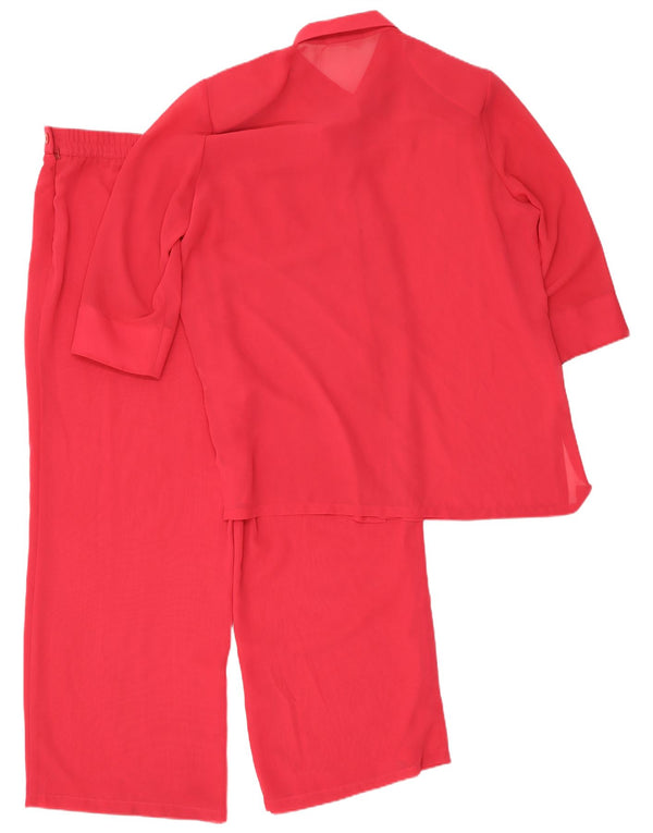 Conjunto feminino Frankenwalder manga 3/4, 2 peças, EU 44 XL W34 L27 poliéster vermelho